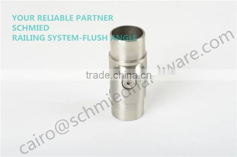 stainless steel rail system adjustable angle pipe, elbow for 42.4mm,50.8mm
