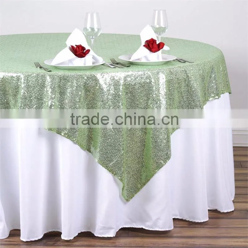 3MM Sequin Fabric Square Table Overlay