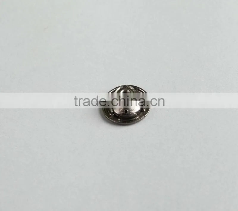 Embossed Alphabet Logo Nickle Free Gun Black Metal Trousers Pants Denims Coats Buttons