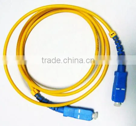 Simplex SC-SC/UPC singlemode fiber optic patch cord 3m fiber jumber 2.0mm