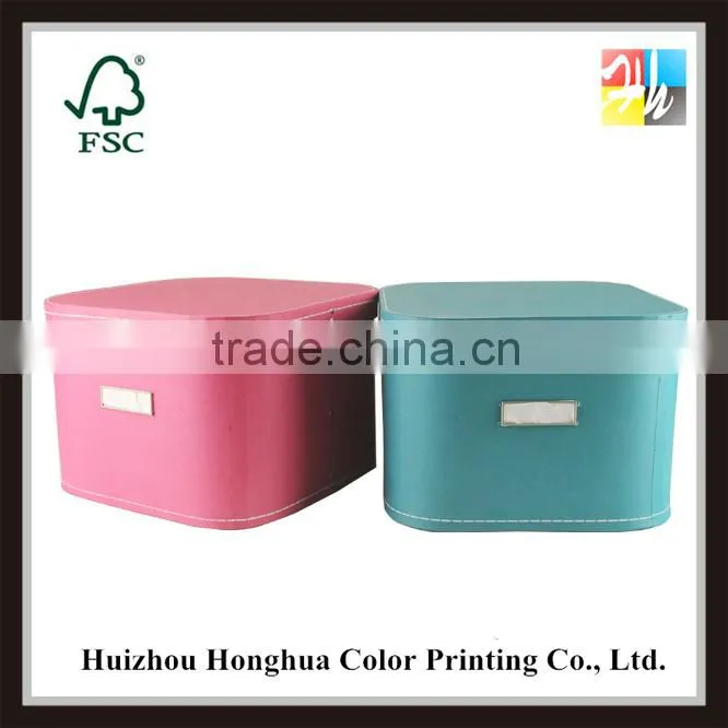 excellent custom designs square paperboard 1500gsm storage box