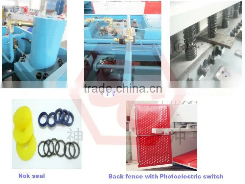SHENCHONG HYDRAULIC VARIABLE RAKE CNC GUILLOTINE for 16mm~40mm thick metal plate