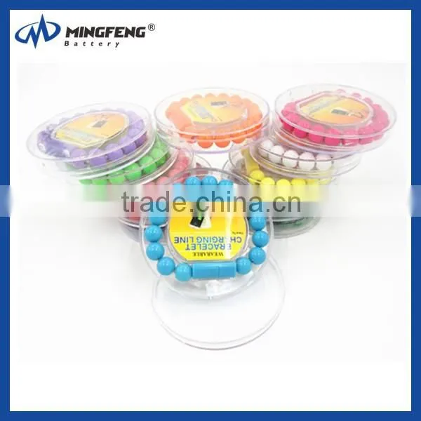 Beautiful Bracelet Bead Data cable for mobile phone