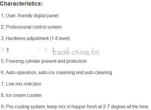 Trade assurance 220V/110V CE approved 3 flavor ice cream making machine
