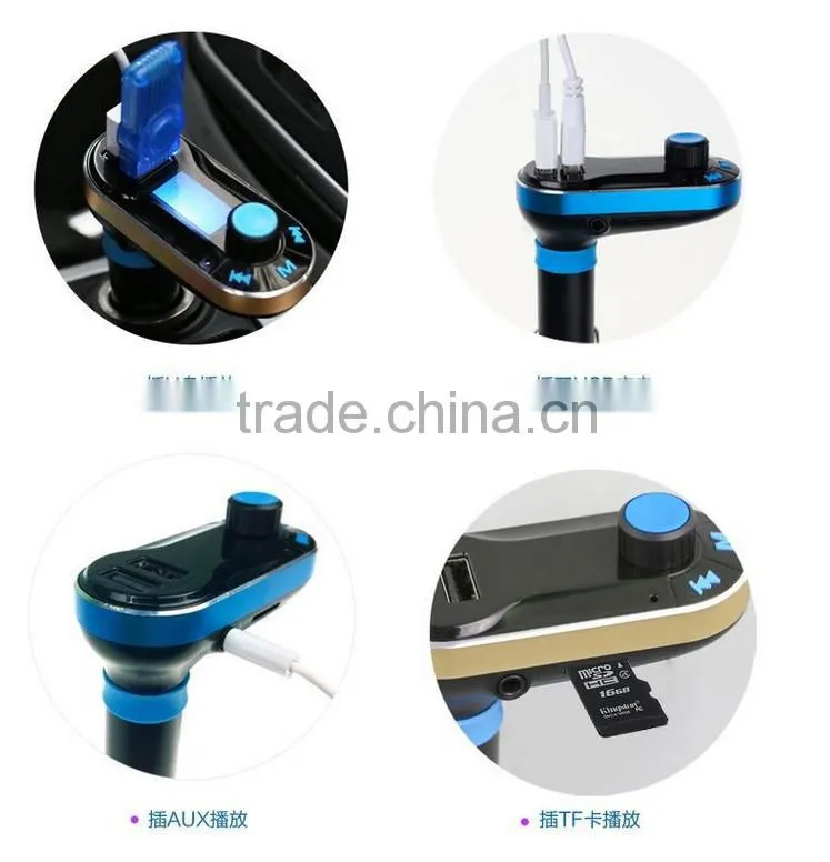 Wholesale high quality car fm transmitter bluetooth wireless fm transmitter