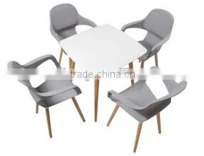 2014 kids plastic transparent dining table and chair HC-N032