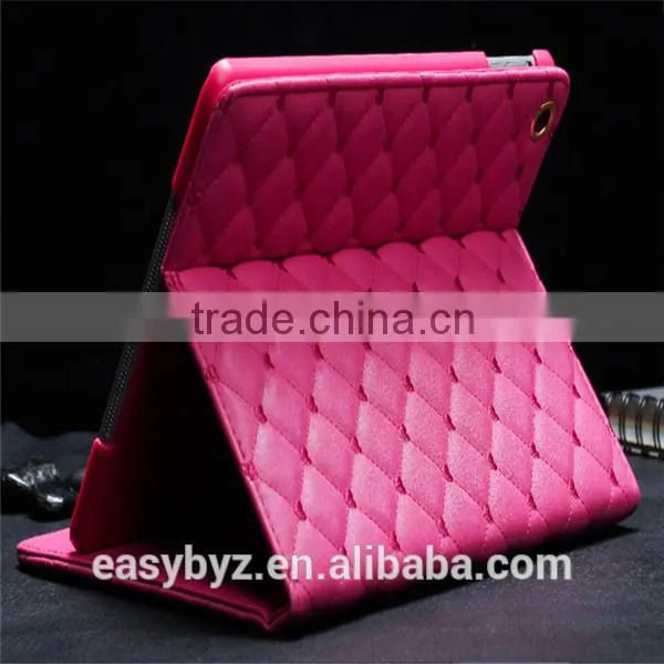 Rhombic cordate bow case for ipad,for ipad case,leather for ipad case