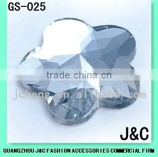 round fashion accessories decorative faced glass stone