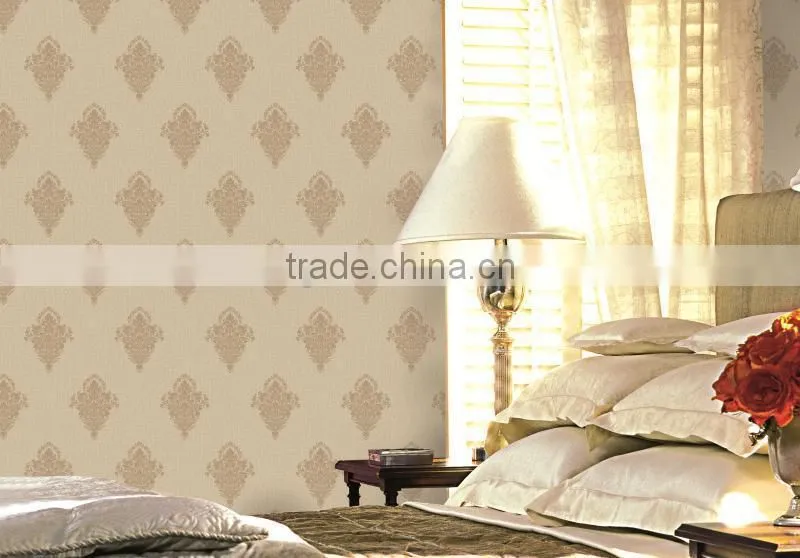 matte wallpaper european style wall paper for home/hotel /commerce/entertaiment