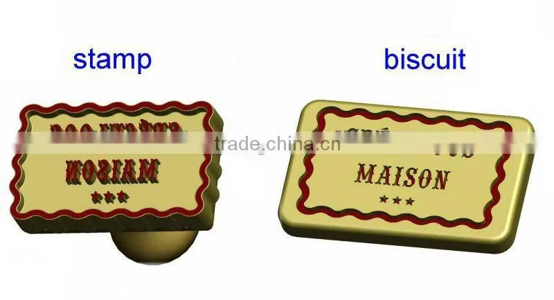 rectangle shapee silicone cookie stamp
