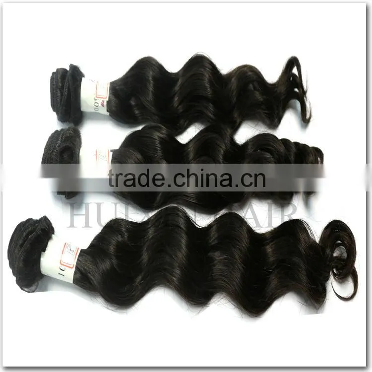 5A 100% Brazilian Virgin Human Hair 12"-34" natural Wave Natural color in stocking can be dyed to any colors