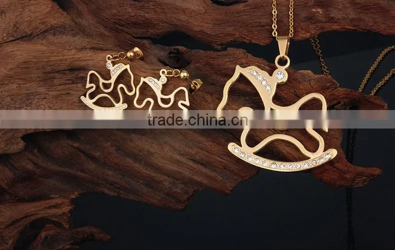 stylish 4k 10k fake gold plated afghan jewelry set