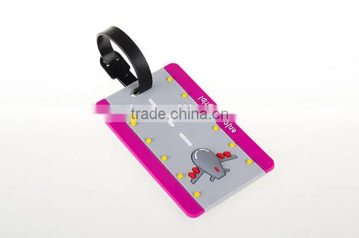 PVC soft plastic luggage tag