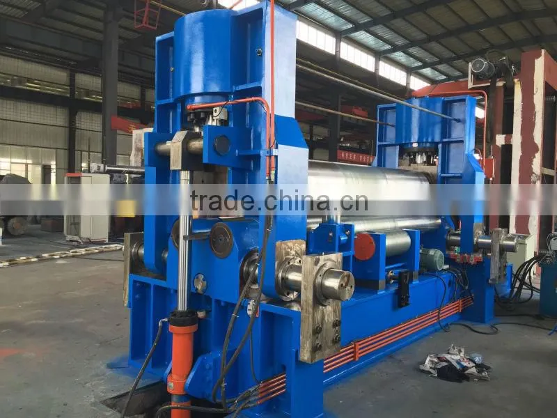 3 and 4 Roller four roller plate rolling machine, heavy steel plate roller, metal sheet manufacturer