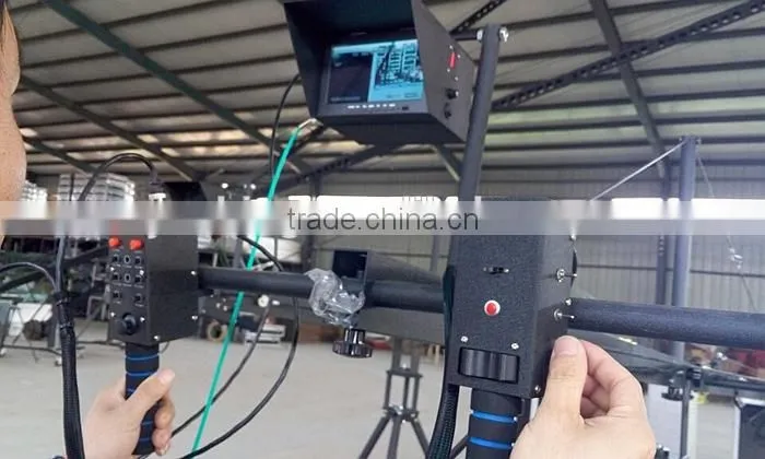 Professional 12m 2-axis motorized dutch head crane video camera jimmy jib crane