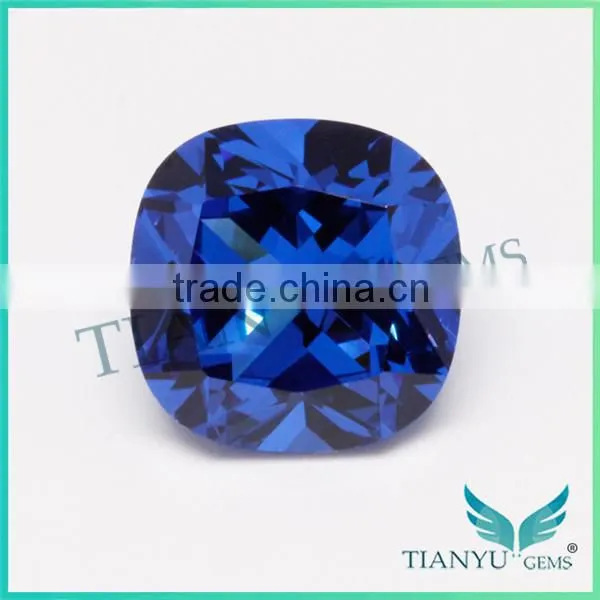 Free Sample Wholesale 12x12mm #112 Synthetic Spinel Blue Gems And Stones