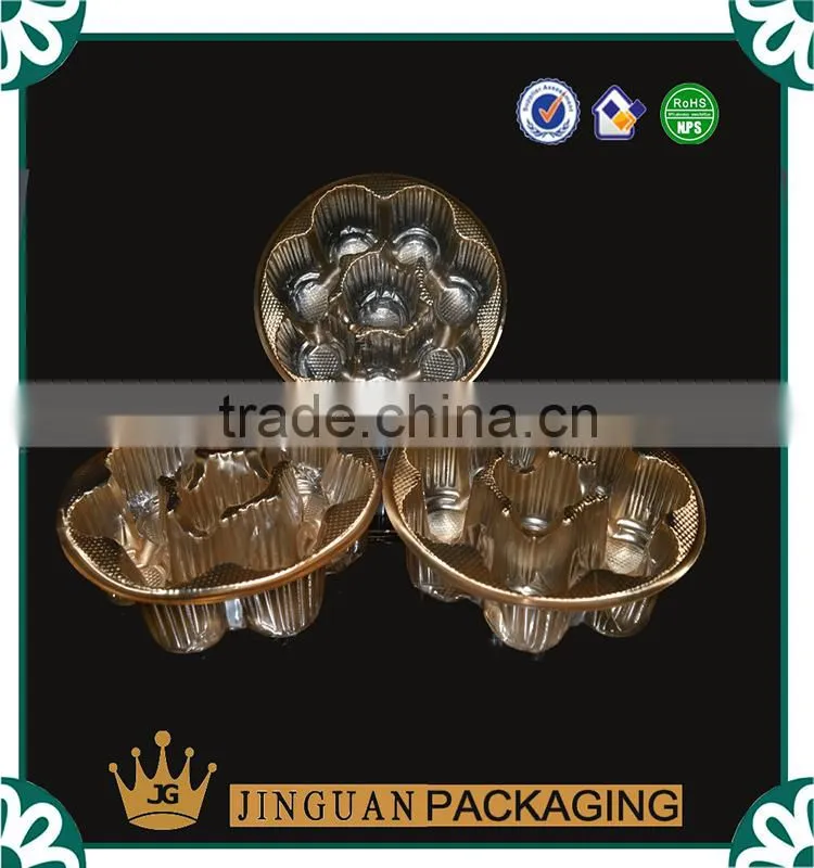 6 pieces PVC/PET macarons container and tray packaging
