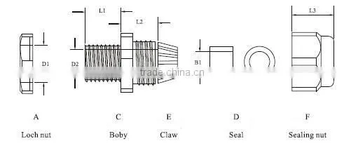 PG13.5,16,21,29 Waterproof Nylon Cable Glands