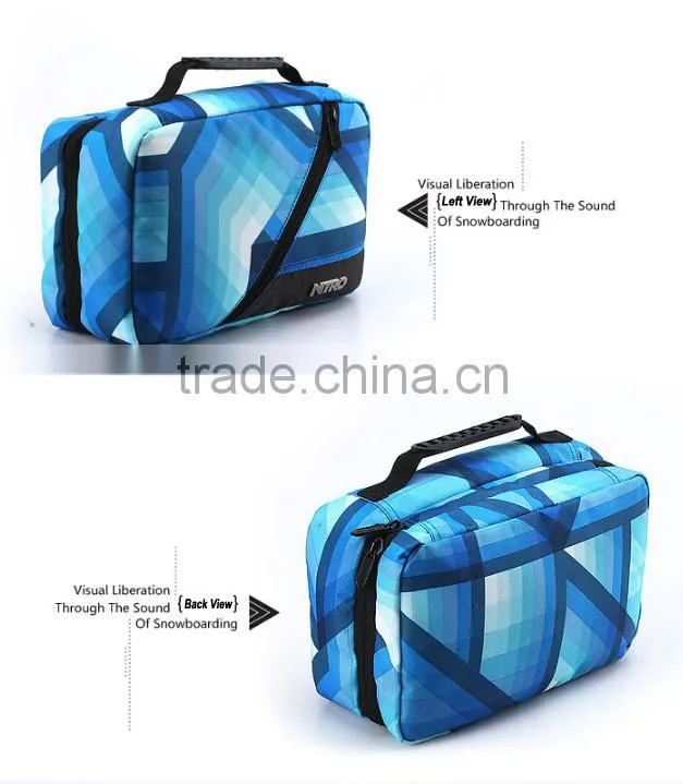 free woven storage male folding cosmetic bag