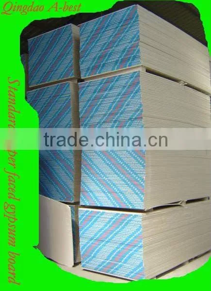 Moistureproof plaster Gypsum Board for drywall/partition/ceiling in construction and real estate