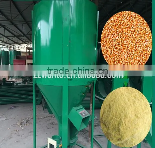 High efficiency animal feed crusher and mixer low cost grinder