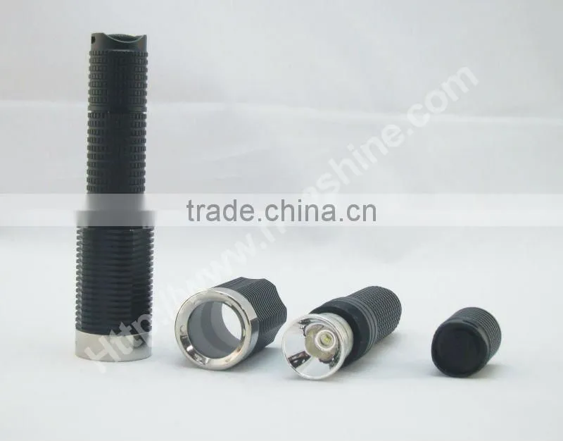aluminum zoomable highlight led torch