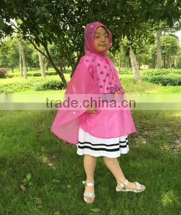 High Quality Lovely Cheap PVC Kids rainwear