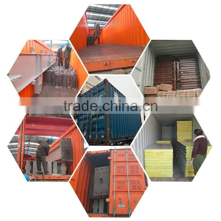 France wide span prefabricated steel structural workshop building