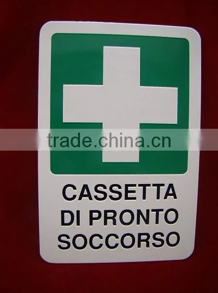 customized hazard metal warning sign