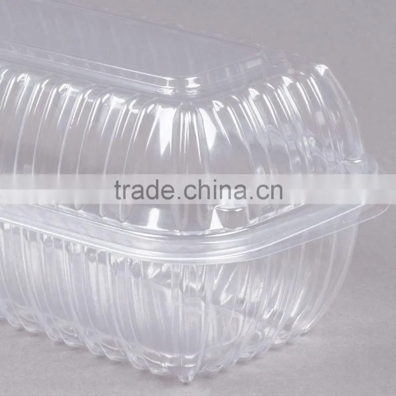 Clamshell Clear Hinged Lid Plastic Hoagie Container