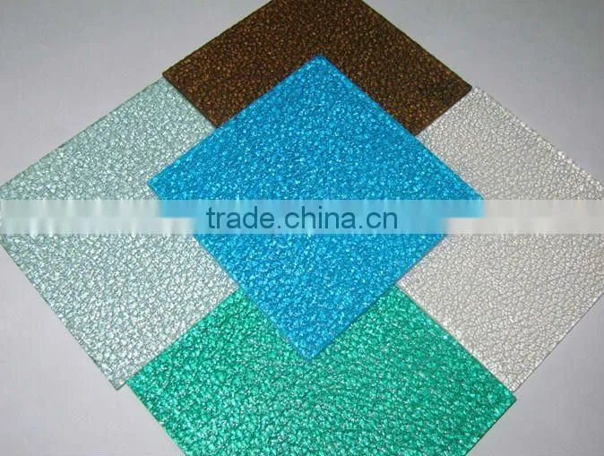 Crystal Embossed Polycarbonate Sheet for upholster and skylight