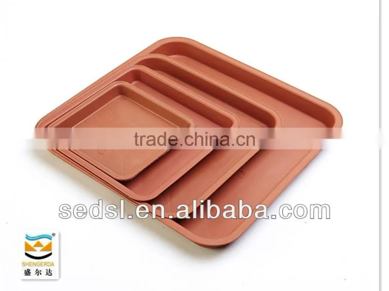 Cheap square terracotta plastic saucer wholesale supplier