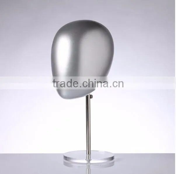 Long neck faceless egg head wooden mannequin for hat display