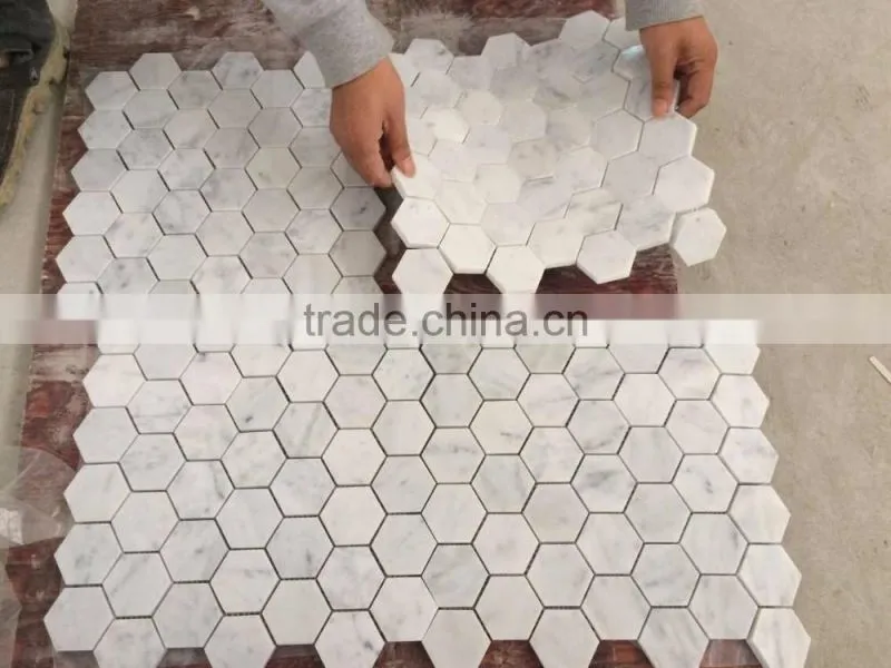 good price carrara white marble mosaic