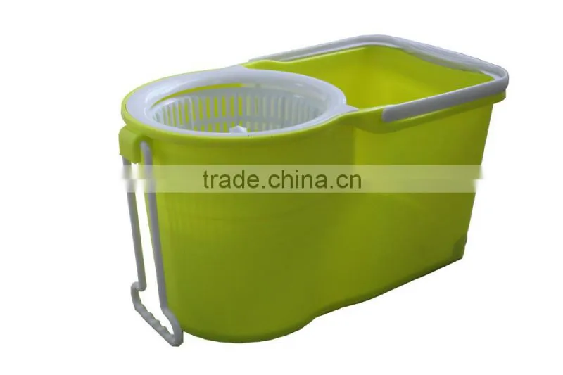 Dual Bucket Spinning Action Mop with Two Mop Heads