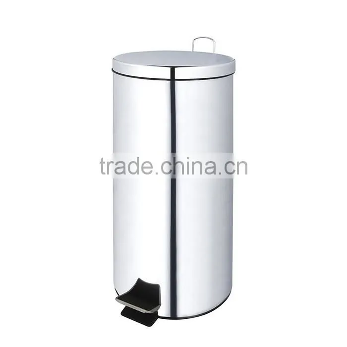 Large Stainless Steel Kitchen Trash Can With Lid