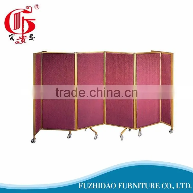 Three folding metal screen furniture hotel screen