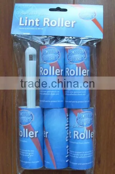 Hot selling plastic pet hair lint roller with 4 refills