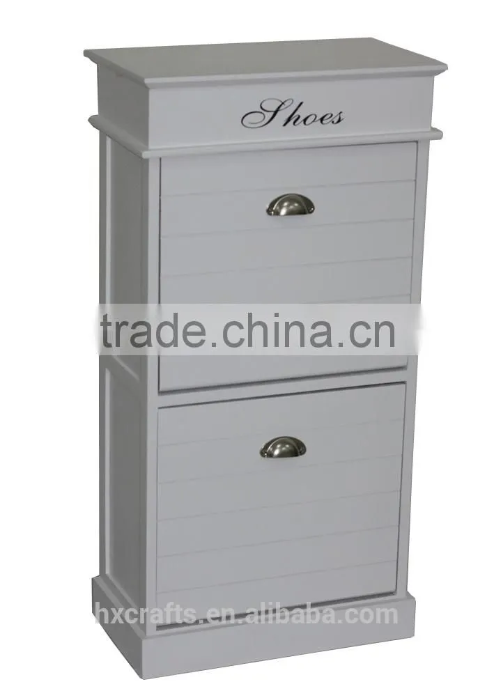 3-Tier 2-Door Shoe Storage Cabinet