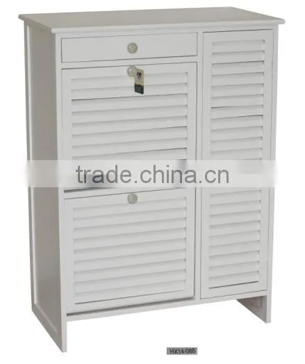 Cabinet Style With Two Tiers Pull Out Door Shoe Shelf,Shoe Rack