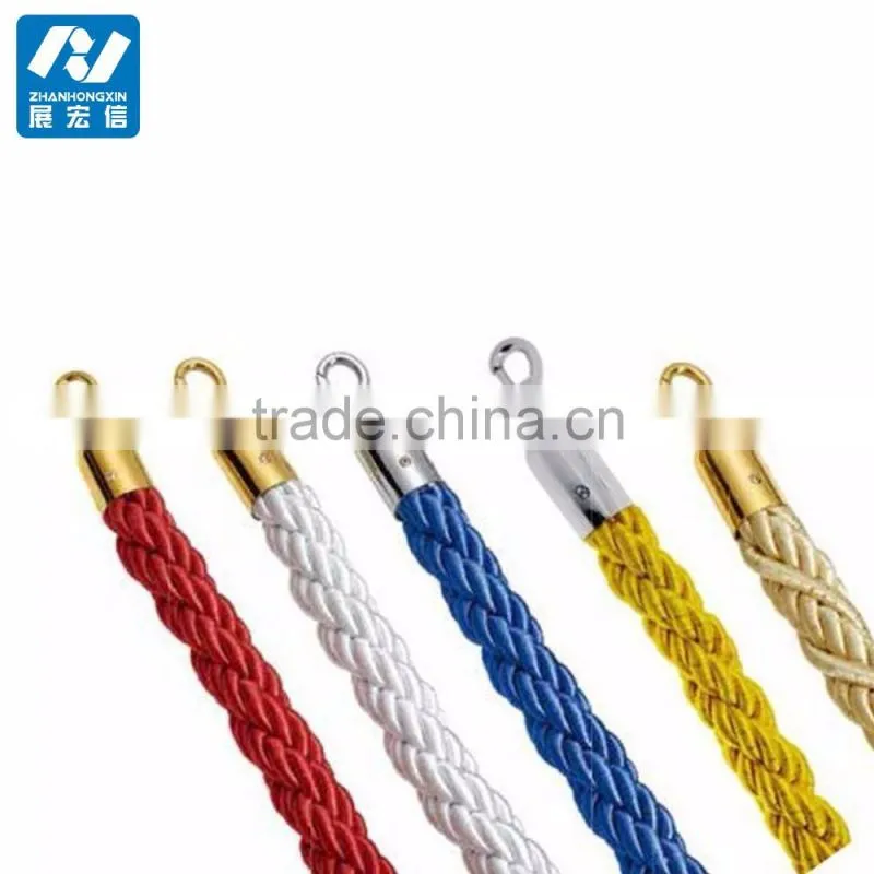 Rope and pole stanchion
