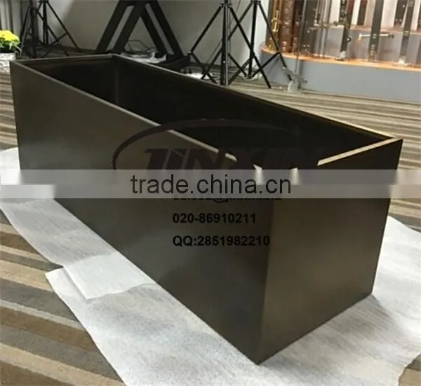 JINXIN stainless steel planter box stainless steel flower pot antique bronze polish