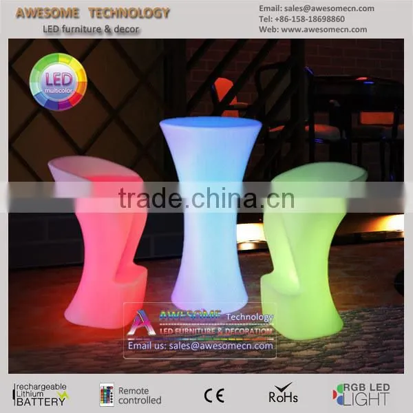 outdoor events party glowing led bar stools (BS100)