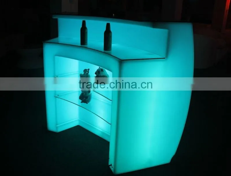 New Design Color Changing Plastic Rechargeable led counter/led counter display