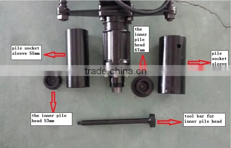 70mm Gasoline Petrol Gas Powered Power Portable Construction Hammer Piling Driving Machine Tools Electric Post Driver