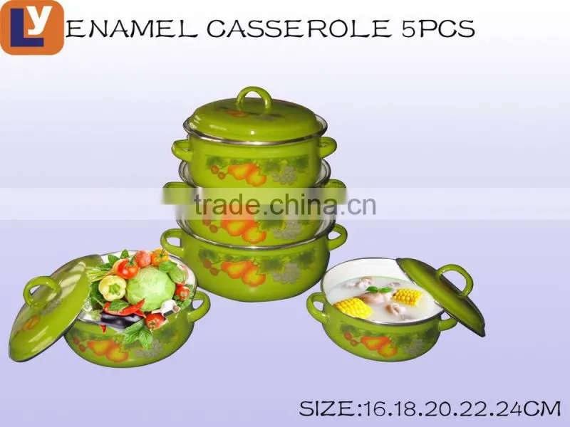 Hot new products 16-24cm 673DB enamel casserole cookware
