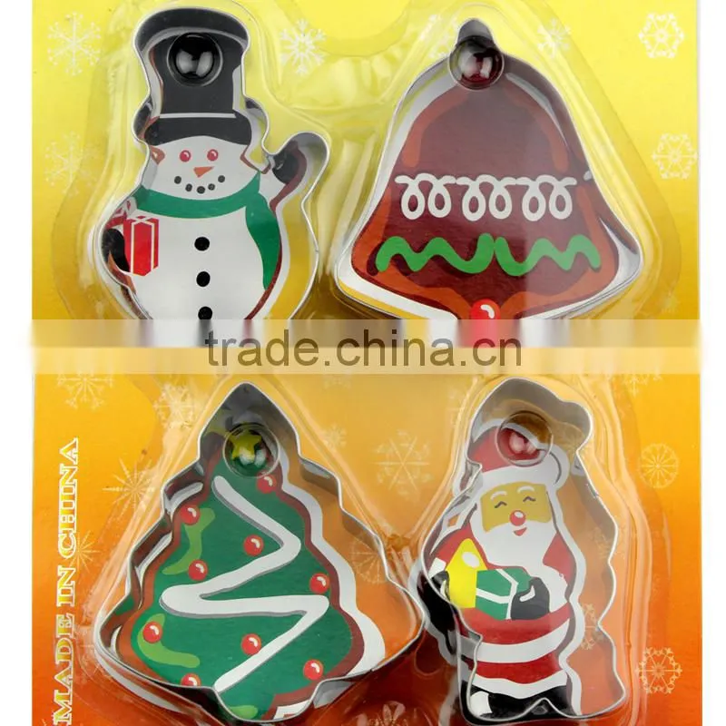 Christmas party bulk metal cookie cutters,custom-made cake mold