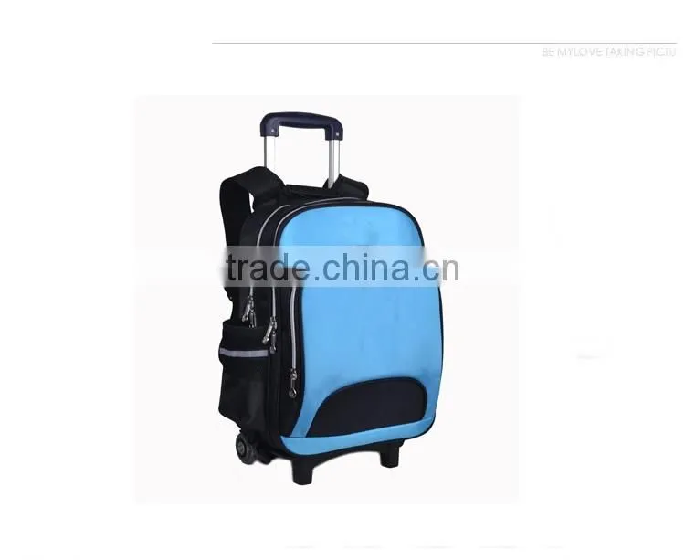 2015 Hot sale school trolley bag with wheels for teens