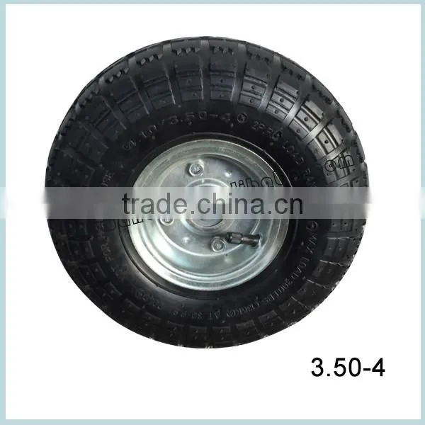 plastic heavy duty wheelbarrow wheels 3.50-4