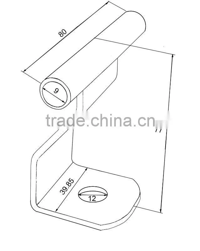 Industrial Horizontal Ceiling Wall Lifeline System Stainless Steel Cable Bracket